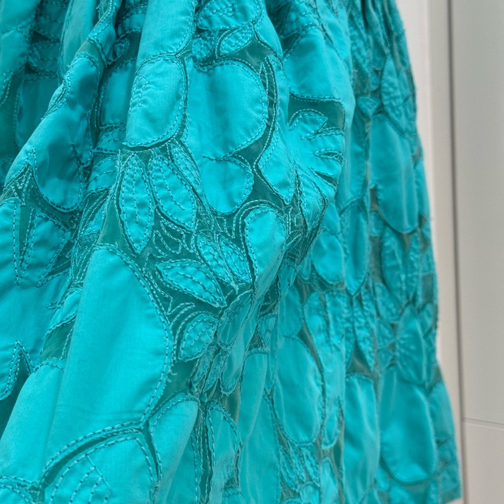 Elegant Per Se Teal Lace Dress - Size 2 - Picture 5 of 7